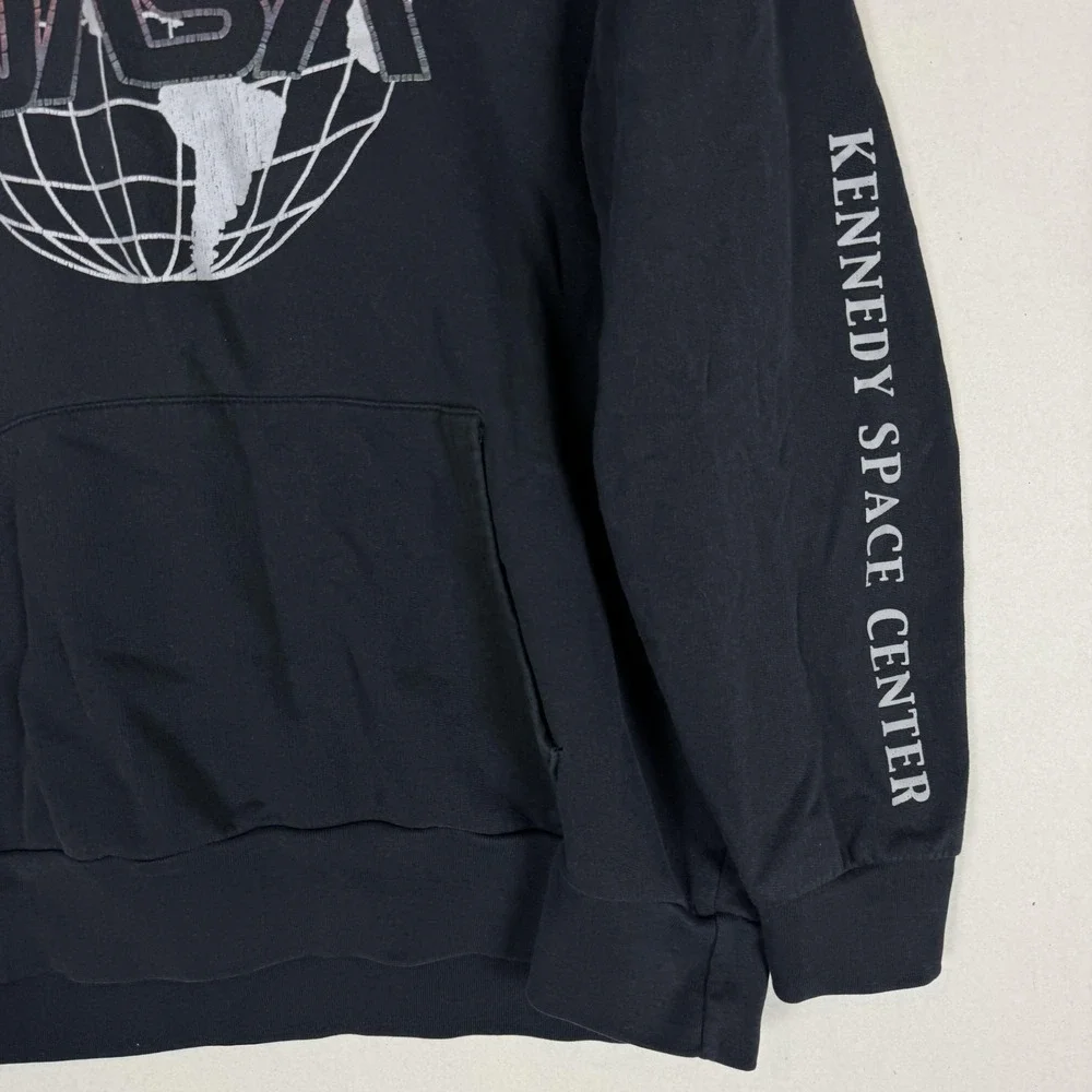 Freeze NASA Hoodie Youth 2XL Black Pullover Fleece Kennedy Space Center Graphic